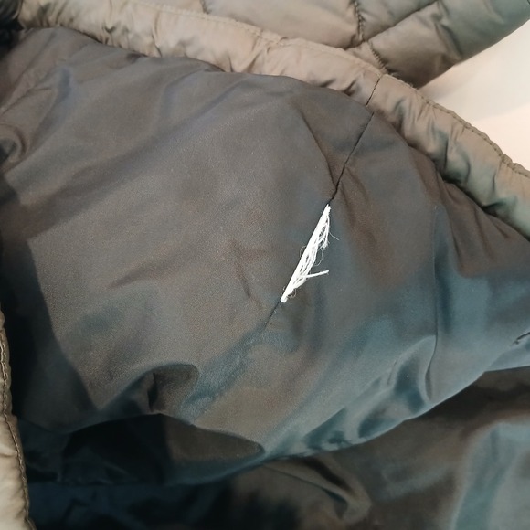 Columbia Quilted Puffer Jacket Womens Sz 1X Army Green Hooded Gorpcore Winter - Picture 7 of 7